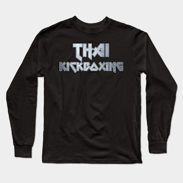 Thai Kickboxing Long Sleeve T-Shirt by Erena Samohai